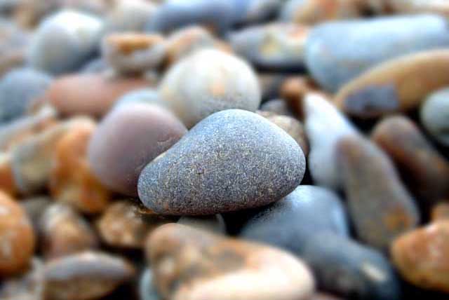Pebbles on a Beach, Suffolk, England